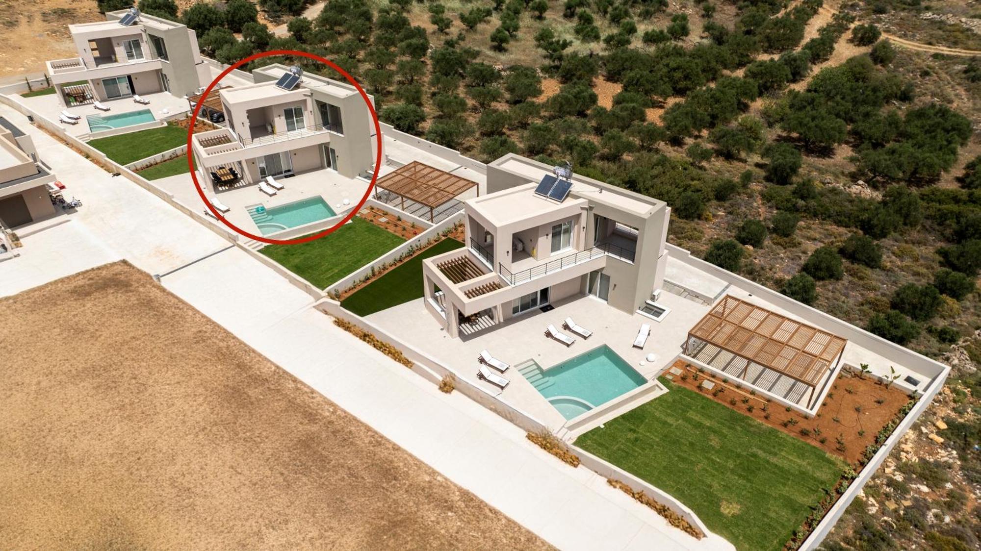 Blue Sky Villas Arkalochori Bilik gambar