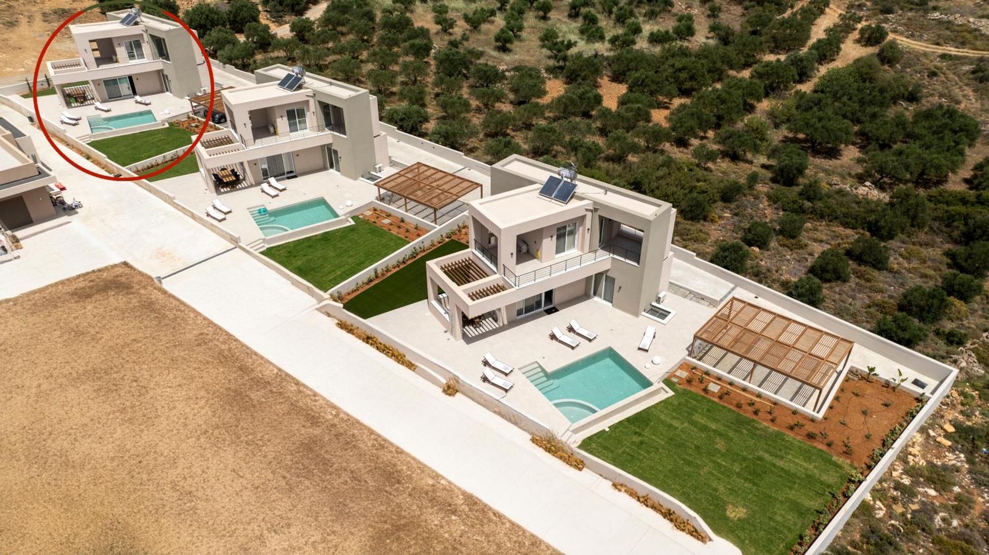 Blue Sky Villas Arkalochori Bilik gambar